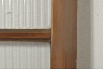 アンティーク建具　レトロな空間作りにおすすめなモールガラス入りガラス戸(引き戸)(R-076330)