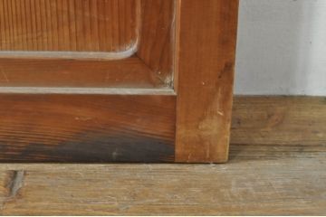アンティーク建具　レトロな空間作りにおすすめなモールガラス入りガラス戸(引き戸)(R-076330)