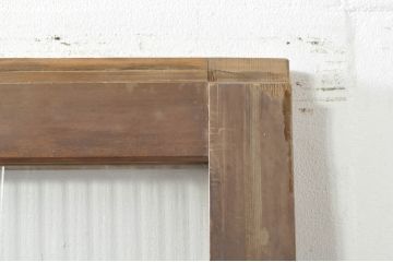 アンティーク建具　レトロな空間作りにおすすめなモールガラス入りガラス戸(引き戸)(R-076330)