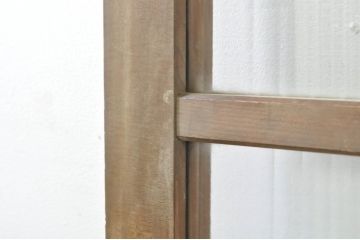 アンティーク建具　レトロな空間作りにおすすめなモールガラス入りガラス戸(引き戸)(R-076330)
