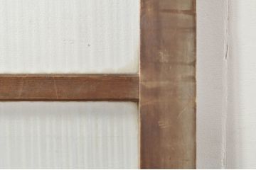 アンティーク建具　レトロな空間作りにおすすめなモールガラス入りガラス戸(引き戸)(R-076330)