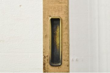 アンティーク建具　レトロな空間作りにおすすめなモールガラス入りガラス戸(引き戸)(R-076330)