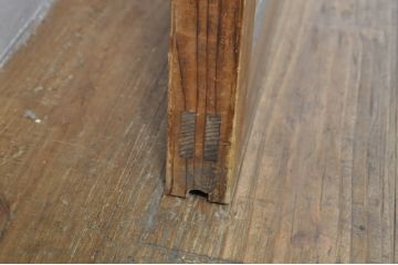 アンティーク建具　レトロな空間作りにおすすめなモールガラス入りガラス戸(引き戸)(R-076330)