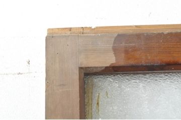 アンティーク建具　大正ロマンな雰囲気を盛り上げるガラス戸1枚(引き戸)(R-076331)
