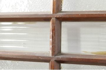 アンティーク建具　大正ロマンな雰囲気を盛り上げるガラス戸1枚(引き戸)(R-076331)