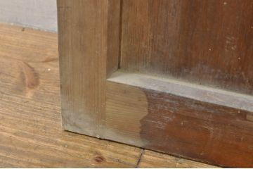 アンティーク建具　大正ロマンな雰囲気を盛り上げるガラス戸1枚(引き戸)(R-076331)