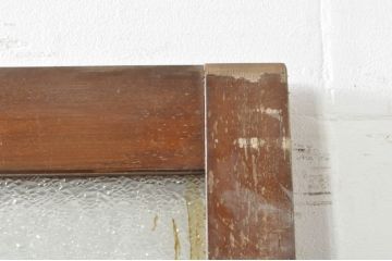 アンティーク建具　大正ロマンな雰囲気を盛り上げるガラス戸1枚(引き戸)(R-076331)