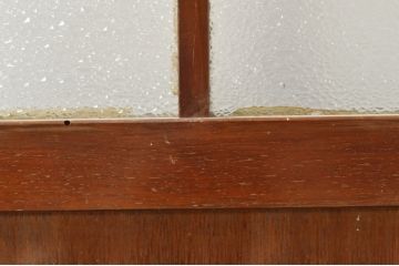 アンティーク建具　大正ロマンな雰囲気を盛り上げるガラス戸1枚(引き戸)(R-076331)