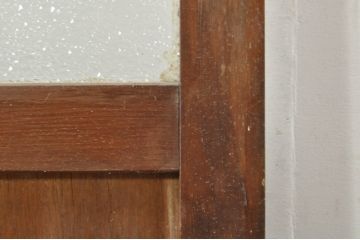 アンティーク建具　大正ロマンな雰囲気を盛り上げるガラス戸1枚(引き戸)(R-076331)