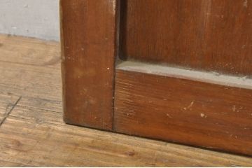アンティーク建具　大正ロマンな雰囲気を盛り上げるガラス戸1枚(引き戸)(R-076331)