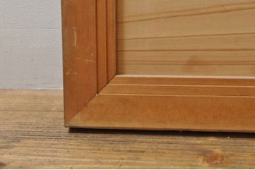 ビンテージ建具　松竹梅　和の空間を演出する彫刻欄間2枚セット(明り取り、明かり取り、ランマ、ヴィンテージ)(R-076333)