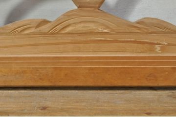 ビンテージ建具　松竹梅　和の空間を演出する彫刻欄間2枚セット(明り取り、明かり取り、ランマ、ヴィンテージ)(R-076333)