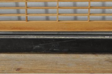 ビンテージ建具　松・鷲　彫刻と組子細工の組み合わせが美しい欄間2枚セット(明り取り、明かり取り、ランマ、ヴィンテージ)(R-076334)