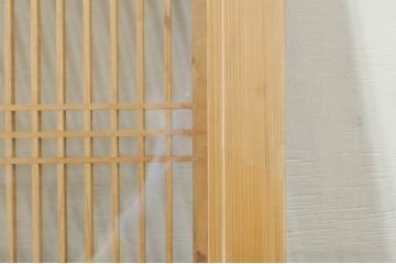 ビンテージ建具　両面ガラス　繊細な格子が目を惹く筬欄間2枚セット(明り取り、明かり取り、オサランマ、おさらんま、格子欄間、ヴィンテージ)(R-076337)