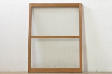 アンティーク建具　どこか懐かしい雰囲気を醸し出すフィックス窓1枚(ガラス欄間、明かり取り、明り取り、FIX窓、ガラス窓、嵌め殺し)(R-076338)