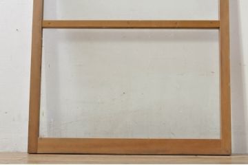 アンティーク建具　どこか懐かしい雰囲気を醸し出すフィックス窓1枚(ガラス欄間、明かり取り、明り取り、FIX窓、ガラス窓、嵌め殺し)(R-076338)