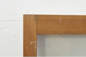 アンティーク建具　どこか懐かしい雰囲気を醸し出すフィックス窓1枚(ガラス欄間、明かり取り、明り取り、FIX窓、ガラス窓、嵌め殺し)(R-076338)