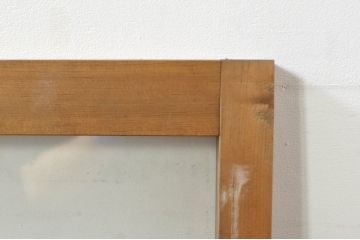 アンティーク建具　どこか懐かしい雰囲気を醸し出すフィックス窓1枚(ガラス欄間、明かり取り、明り取り、FIX窓、ガラス窓、嵌め殺し)(R-076338)