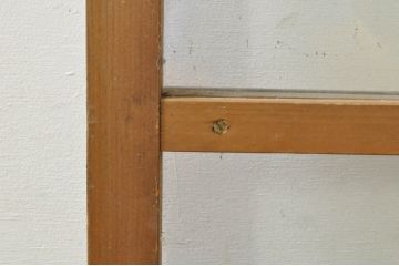 アンティーク建具　どこか懐かしい雰囲気を醸し出すフィックス窓1枚(ガラス欄間、明かり取り、明り取り、FIX窓、ガラス窓、嵌め殺し)(R-076338)