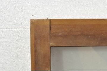 アンティーク建具　どこか懐かしい雰囲気を醸し出すフィックス窓1枚(ガラス欄間、明かり取り、明り取り、FIX窓、ガラス窓、嵌め殺し)(R-076338)