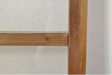 アンティーク建具　どこか懐かしい雰囲気を醸し出すフィックス窓1枚(ガラス欄間、明かり取り、明り取り、FIX窓、ガラス窓、嵌め殺し)(R-076338)