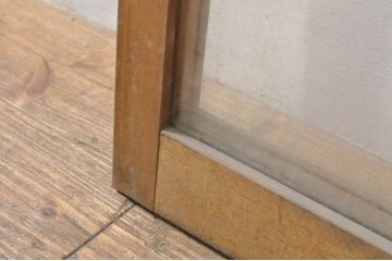 アンティーク建具　どこか懐かしい雰囲気を醸し出すフィックス窓1枚(ガラス欄間、明かり取り、明り取り、FIX窓、ガラス窓、嵌め殺し)(R-076338)
