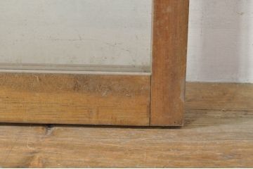 アンティーク建具　どこか懐かしい雰囲気を醸し出すフィックス窓1枚(ガラス欄間、明かり取り、明り取り、FIX窓、ガラス窓、嵌め殺し)(R-076338)