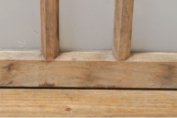 アンティーク建具　大正ロマン　ノスタルジックな雰囲気溢れるガラス窓2枚セット(引き戸、ガラス戸)(R-076342)
