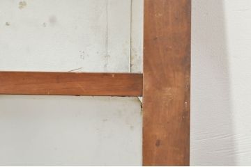 アンティーク建具　大正ロマン　ノスタルジックな雰囲気溢れるガラス窓2枚セット(引き戸、ガラス戸)(R-076342)