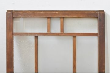 アンティーク建具　大正ロマン　ノスタルジックな雰囲気溢れるガラス窓1枚(引き戸、ガラス戸)(R-076343)