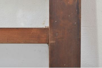 アンティーク建具　大正ロマン　ノスタルジックな雰囲気溢れるガラス窓1枚(引き戸、ガラス戸)(R-076343)