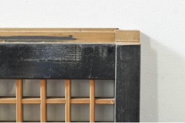 アンティーク建具　片面ガラス　上質な和の空間を演出する書院戸2枚セット(引き戸、窓)(R-076344)