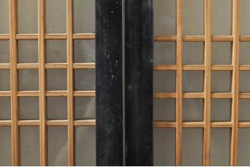 アンティーク建具　片面ガラス　上質な和の空間を演出する書院戸2枚セット(引き戸、窓)(R-076344)