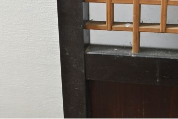 アンティーク建具　片面ガラス　上質な和の空間を演出する書院戸2枚セット(引き戸、窓)(R-076344)