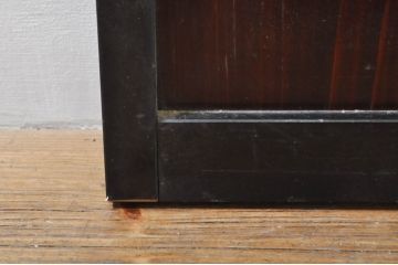 アンティーク建具　片面ガラス　上質な和の空間を演出する書院戸2枚セット(引き戸、窓)(R-076344)