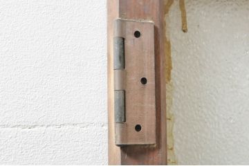 アンティーク建具　レトロな空間づくりにおすすめの両開き窓1対2枚セット(ガラス窓、ガラス戸、ガラス扉)(R-076345)