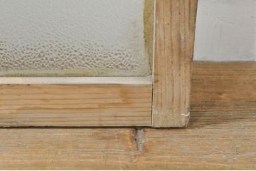 アンティーク建具　レトロな空間づくりにおすすめの両開き窓1対2枚セット(ガラス窓、ガラス戸、ガラス扉)(R-076345)