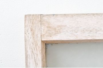アンティーク建具　ペイント仕上げ限定　レトロな空間づくりにおすすめの両開き窓1対2枚セット(ガラス窓、ガラス戸、ガラス扉)(R-076346)