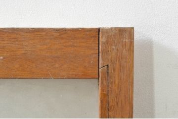 アンティーク建具　ペイント仕上げ限定　レトロな空間づくりにおすすめの両開き窓1対2枚セット(ガラス窓、ガラス戸、ガラス扉)(R-076347)
