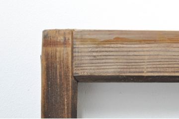 アンティーク建具　大正ロマン　古い木味が魅力的なガラス窓4枚セット(引き戸、ガラス戸)(R-076348)