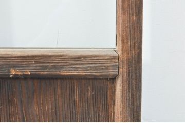 アンティーク建具　大正ロマン　古い木味が魅力的なガラス窓4枚セット(引き戸、ガラス戸)(R-076348)