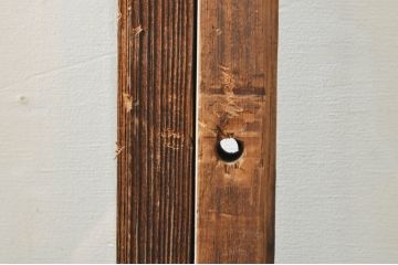 アンティーク建具　大正ロマン　古い木味が魅力的なガラス窓3枚セット(引き戸、ガラス戸)(R-076349)