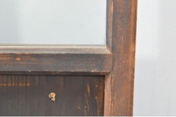 アンティーク建具　大正ロマン　古い木味が魅力的なガラス窓3枚セット(引き戸、ガラス戸)(R-076349)