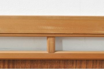ビンテージ建具　波千鳥のデザインが上品な彫刻欄間2枚セット(明り取り、明かり取り、ヴィンテージ)(R-076351)
