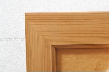 ビンテージ建具　井波彫刻　吉田信久作　躍動感ある虎(トラ)と竹林が美しい両面彫刻欄間2枚セット(明かり取り、明り取り、ヴィンテージ)(R-076353)