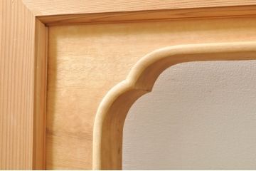 ビンテージ建具　井波彫刻　吉田信久作　躍動感ある虎(トラ)と竹林が美しい両面彫刻欄間2枚セット(明かり取り、明り取り、ヴィンテージ)(R-076353)