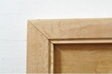 アンティーク建具　井波彫刻　壽山作　松の木と風情ある風景の図柄が美しい両面彫刻欄間2枚セット(明かり取り、明り取り)(R-076355)