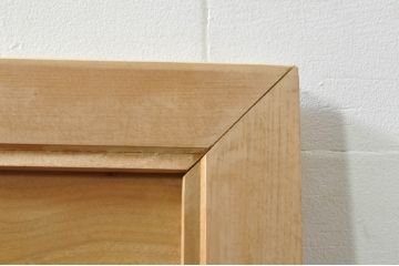 アンティーク建具　井波彫刻　壽山作　松の木と風情ある風景の図柄が美しい両面彫刻欄間2枚セット(明かり取り、明り取り)(R-076355)