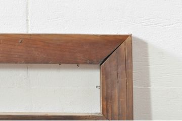 アンティーク建具　大正ロマン　ノスタルジックな雰囲気漂う色ガラス入り明かり取り2枚セット(明り取り、ガラス欄間)(R-076356)