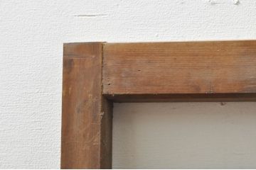 アンティーク建具　かわいらしい波千鳥の透かし彫り入り欄間2枚セット(明り取り、明かり取り)(R-076358)